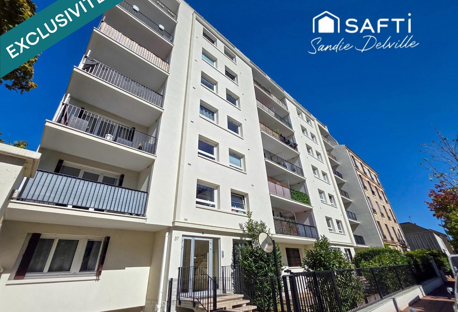 Appartement 4 pièces- 84m²- balcon- cave- place de parking — photo 1