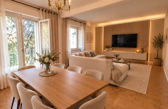 T3 61 m², Balcon, clim, Villeurbanne Gratte-Ciel — photo 2