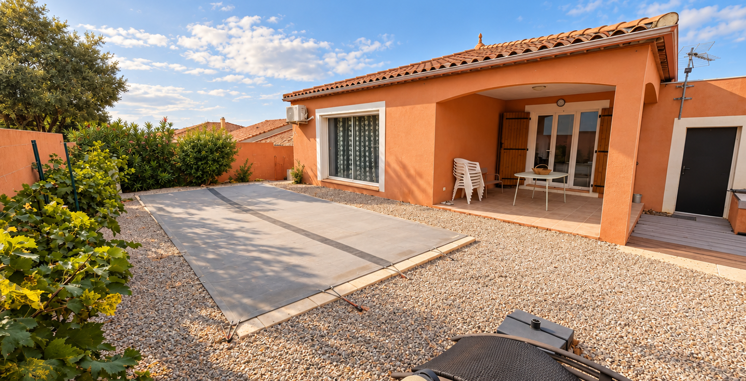 Vends villa de plain pieds 3 faces, 3 chambres, avec garage — photo 1