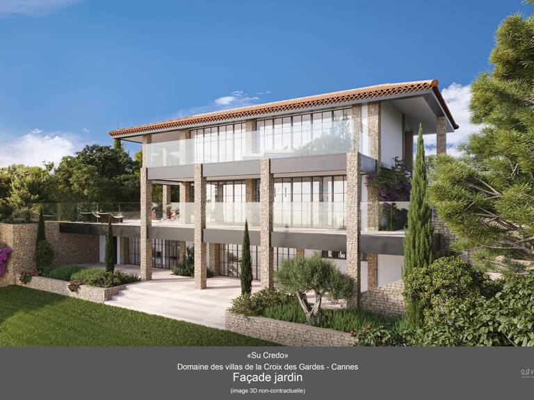CANNES – CROIX DES GARDES – TERRAIN CONSTRUCTIBLE AVEC PROJET DE VILLA — photo 1