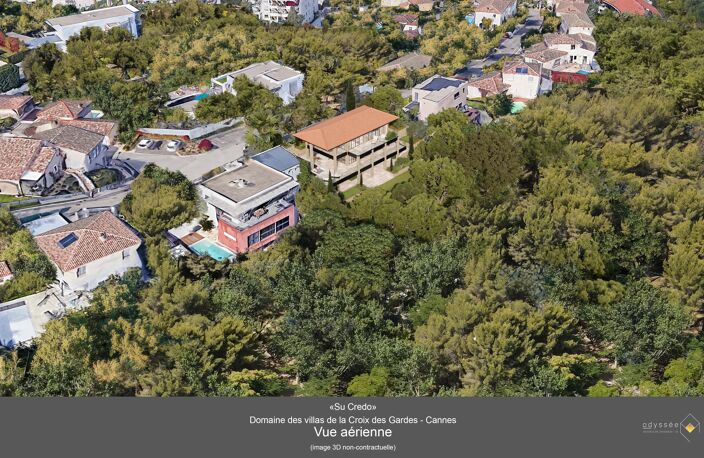 CANNES – CROIX DES GARDES – TERRAIN CONSTRUCTIBLE AVEC PROJET DE VILLA — photo 4
