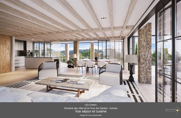 CANNES – CROIX DES GARDES – TERRAIN CONSTRUCTIBLE AVEC PROJET DE VILLA — photo 5