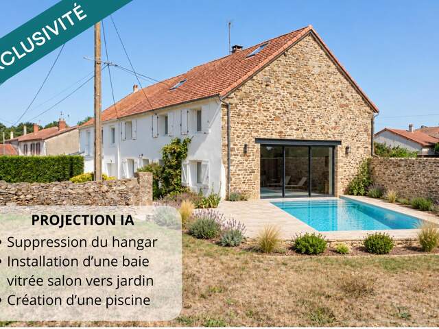 Maison de caractère - 5 chambres - jardin - hangar — photo du bien