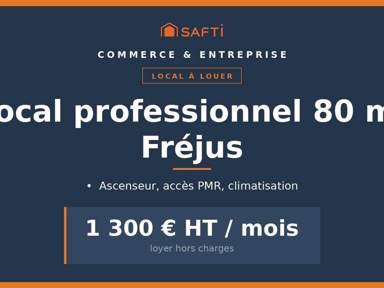 À louer : local professionnel 80 m², Fréjus — photo 1