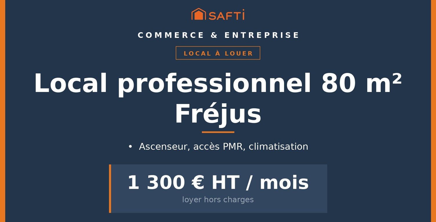 À louer : local professionnel 80 m², Fréjus — photo 1