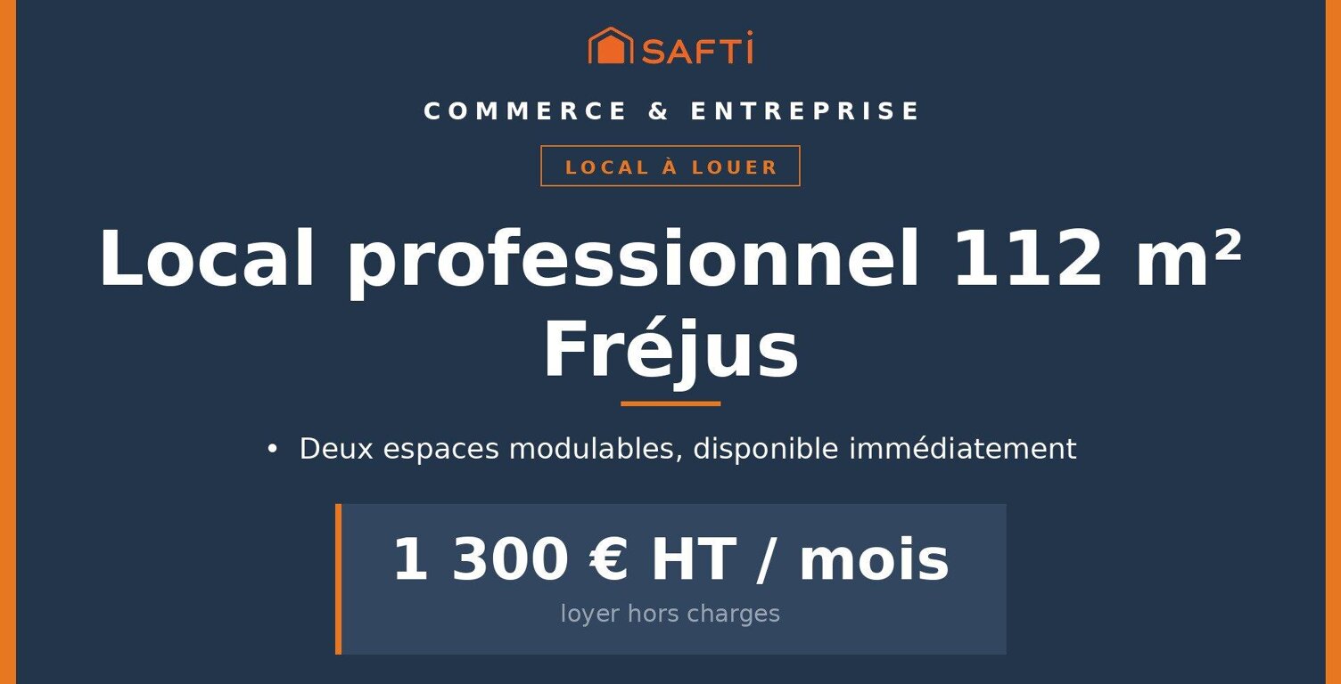 À louer : local professionnel 112 m², Fréjus — photo 1