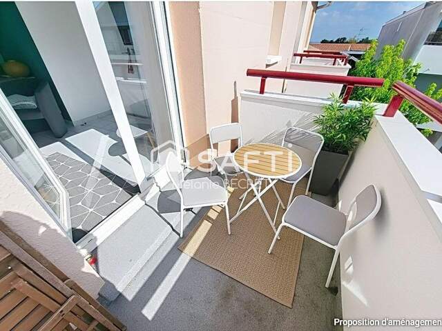 Appartement T2 bis avec une place de parking proche de la gare — photo du bien