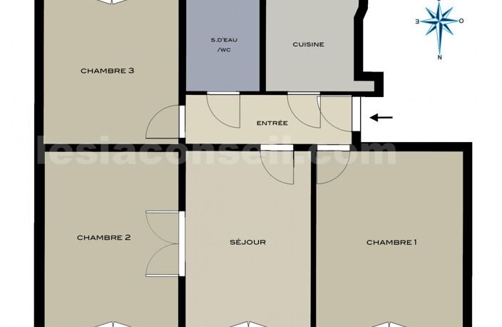 4 PIECES 67 m2 avec 3 CHAMBRES quartier ALESIA/PLANTES — photo 2