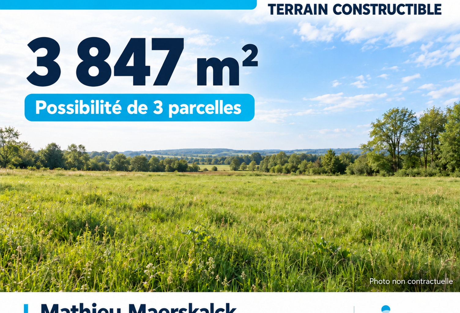 Vente Terrain à bâtir 3 847 m&sup2; — photo 1
