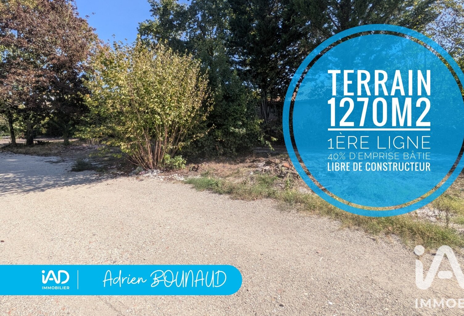 Vente Terrain 1 270 m&sup2; — photo 1