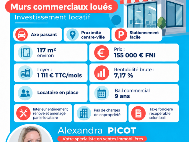 Vente Boutique/Local commercial 117 m&sup2; — photo du bien