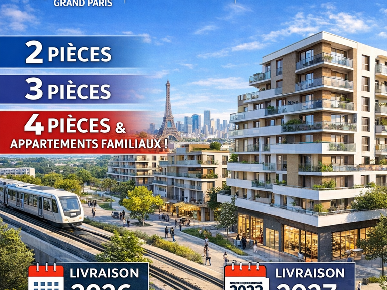 LIVRAISON 1er SEMESTRE 2027 // ZAC TERRASSES MARCEAU // PROJET GRAND PARIS LIGNE 16 Et 17 — photo 1