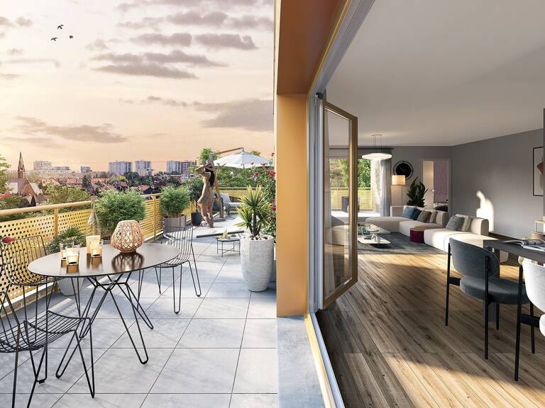 Superbe appartement 5p duplex en dernier étages et sans vis à vis  — photo 1