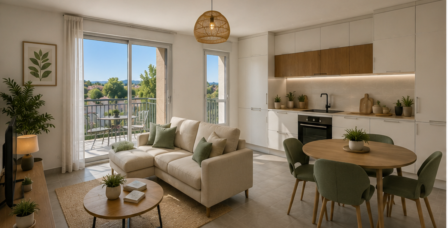 SUPERBE T3 PLEIN SUD, GRAND SÉJOUR & BALCON – AU MUY — photo 1