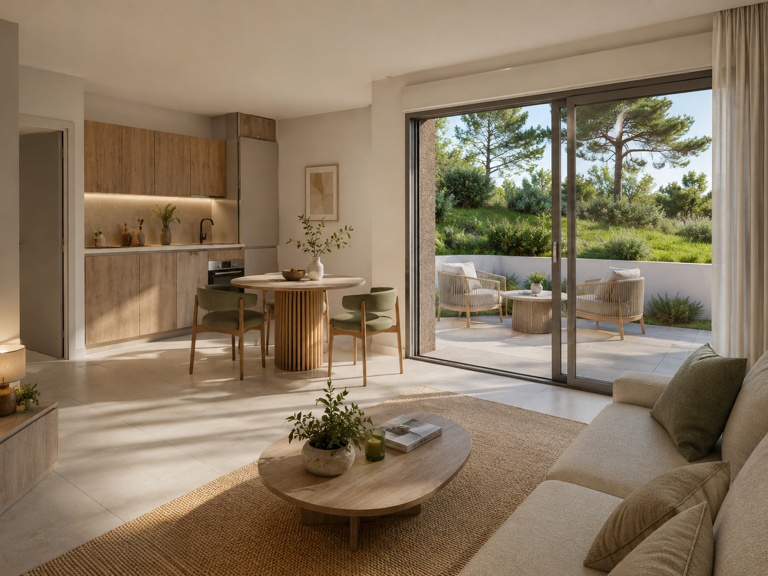 - SUPERBE T2 neuf avec terrasse et jardin privatif - Piscine - Proche des plages à Bormes-les-M — photo 1