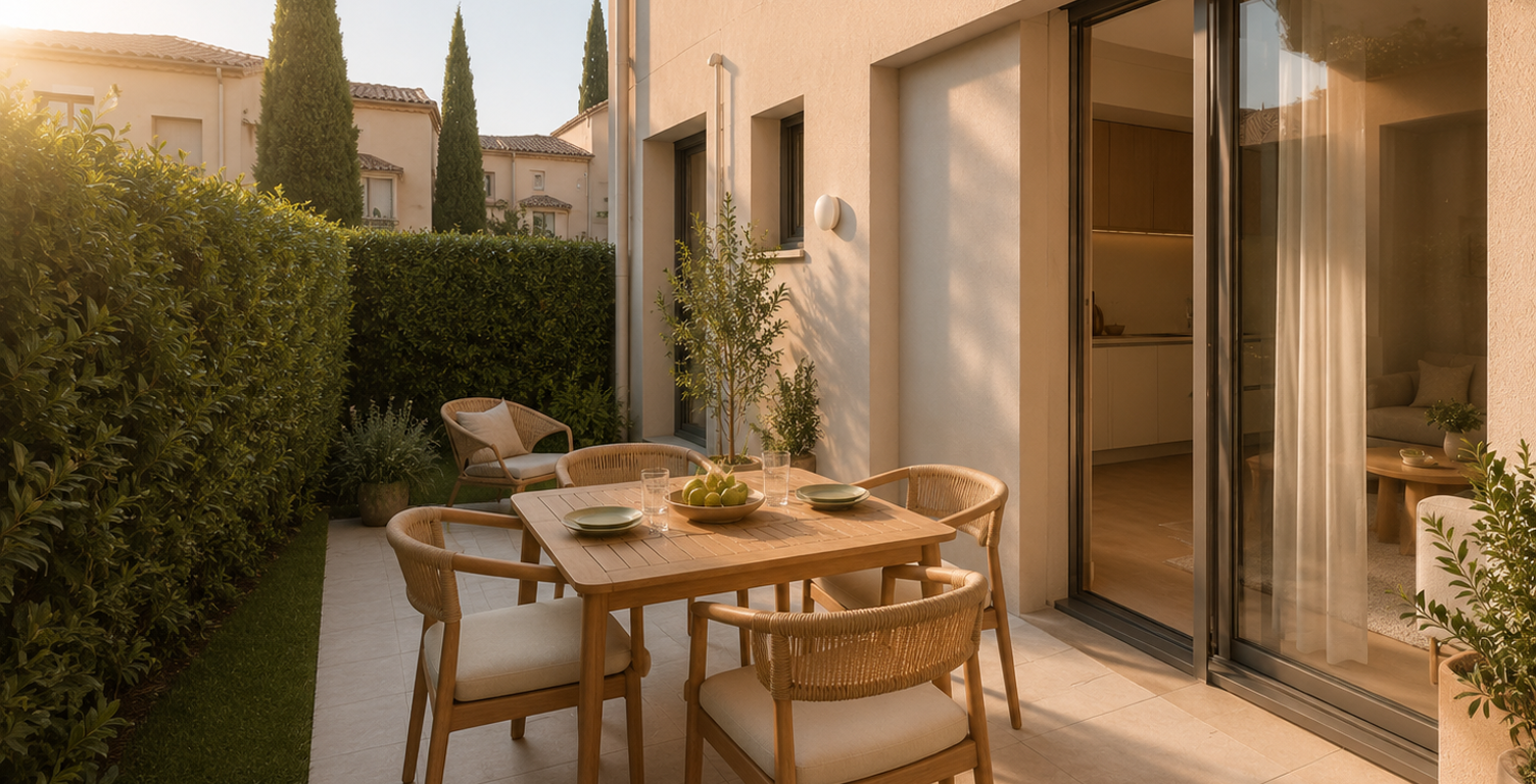 A NE PAS MANQUER - MAGNIFIQUE T2 AVEC TERRASSE DE 12 M² DANS RESIDENCE AVEC PISCINE — photo 1