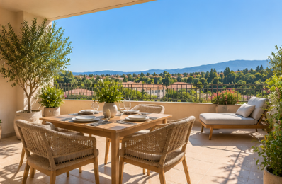 T3 DUPLEX DERNIER ETAGE  AVEC TERRASSE DANS RESIDENCE INTIMISTE A COGOLIN — photo du bien