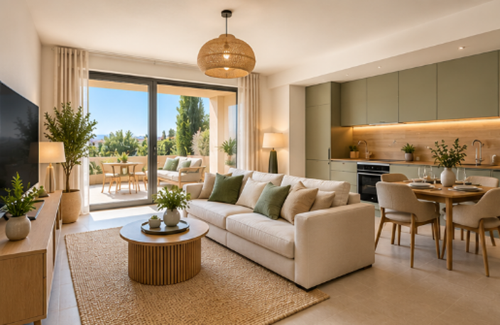 SUPERBE REZ-DE-JARDIN SANS VIS-A-VIS, APPARTEMENT T3 AVEC TERRASSE A COGOLIN — photo 2