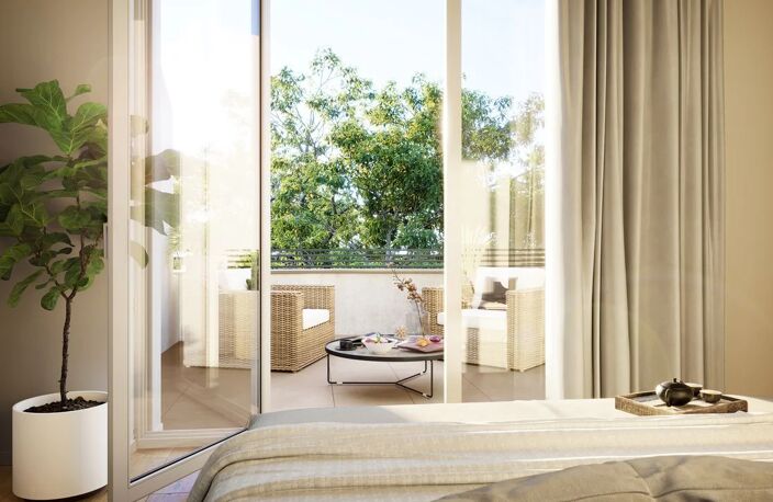 *-DERNIER ETAGE, TERRASSE SUD DE 20 M² AVEC VUE DOMINANTE POUR CET APPARTEMENT T3 DE 60 M² — photo 3