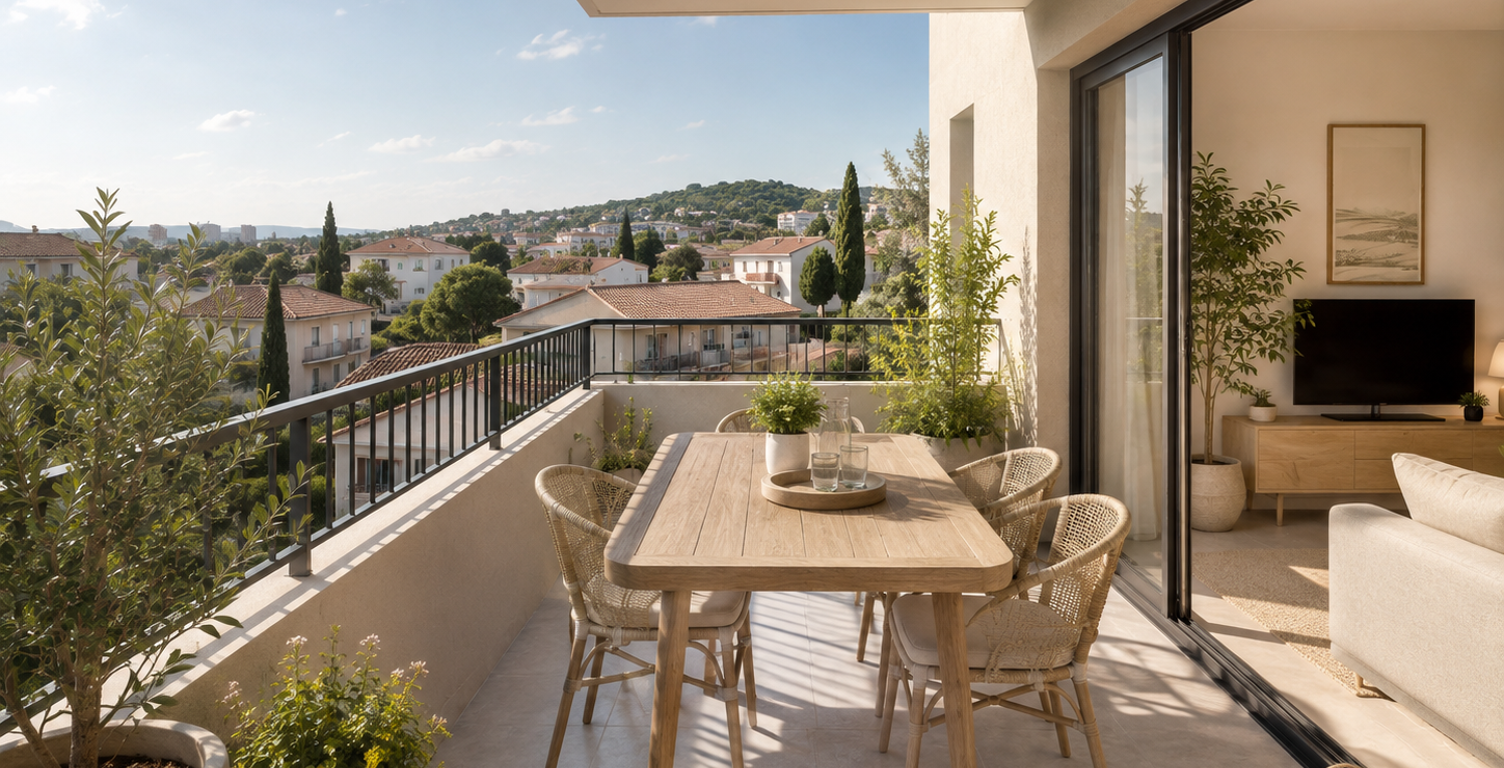 STE MUSSE – 281 000 € - SUPERBE T3 AVEC GRANDE TERRASSE & PARKING — photo 1