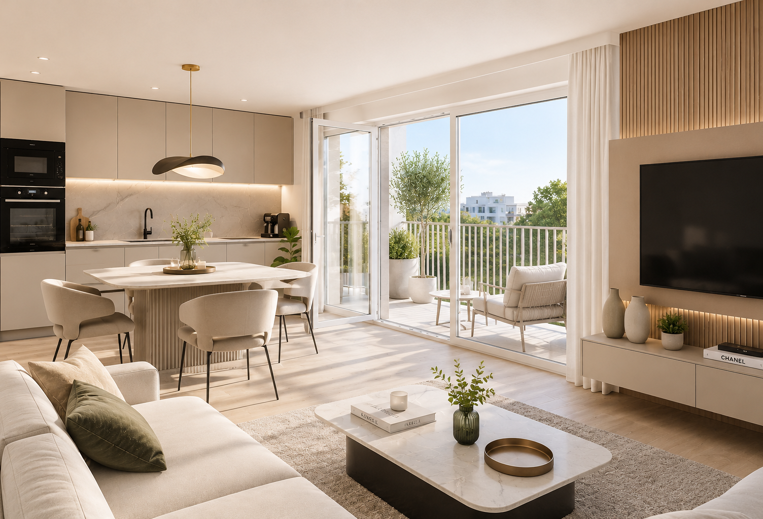 RARE À STRASBOURG – T3 NEUF AVEC GRAND BALCON DANS UNE RÉSIDENCE CONTEMPORAINE — photo 1