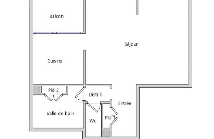 LYON 3   Grand T1 rénové de 40,64 m2 avec balcon, garage fer — photo 4