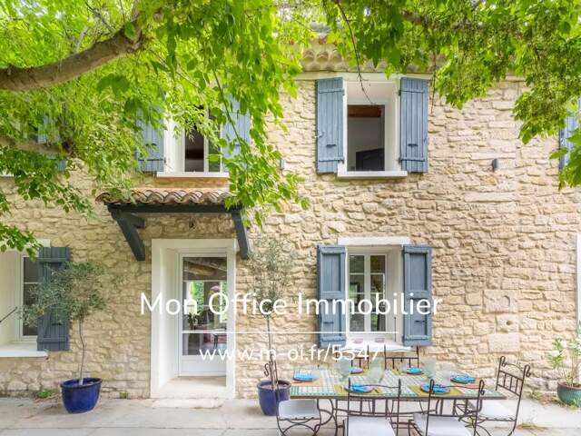 Référence : 7351-SJO - MAS en pierre dans le Vaucluse (84380)+ maison d'invités, remises, piscine, authenticité et calme — photo du bien