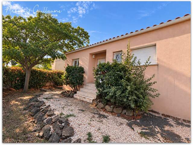 Exclusivité - Villa de 112m² habitable environ 4 pièces avec jardin et garage – Lézignan-la-cèbe (34120) — photo du bien