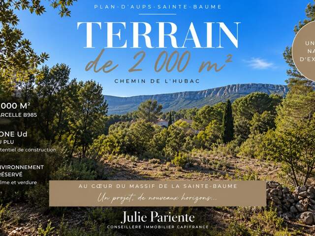 Terrain à vendre 3000 m2 PLAN D'AUPS SAINTE BAUME (83) — photo du bien