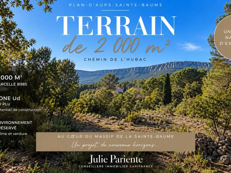 Terrain à vendre 3000 m2 PLAN D'AUPS SAINTE BAUME (83) — photo 1