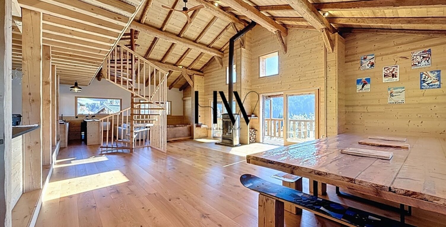 Chalet d’exception à proximité de Megève – Vue panoramique sur les Aravis et Crest-Voland — photo 1