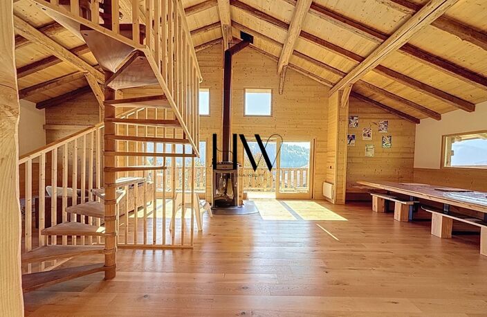 Chalet d’exception à proximité de Megève – Vue panoramique sur les Aravis et Crest-Voland — photo 2