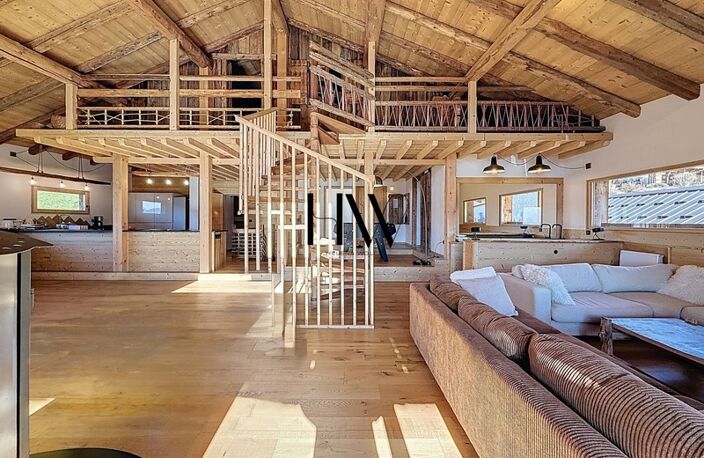 Chalet d’exception à proximité de Megève – Vue panoramique sur les Aravis et Crest-Voland — photo 4