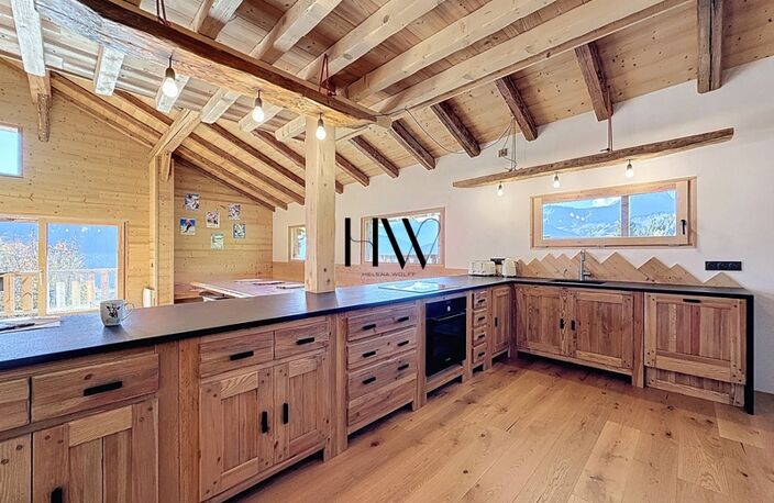 Chalet d’exception à proximité de Megève – Vue panoramique sur les Aravis et Crest-Voland — photo 5