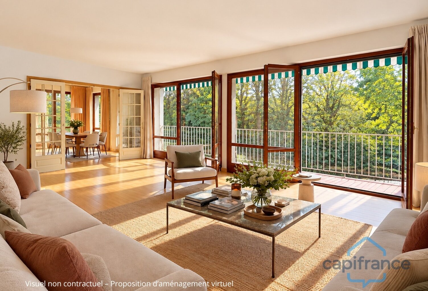 ENTRÉE DU PARC DE MAISONS-LAFFITTE - APPARTEMENT FAMILIAL TRÈS LUMINEUX — photo 1