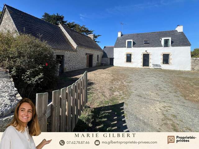 EXCLUSIVITÉ ! PLOMEUR / LA TORCHE, MAISON EN PIERRE AVEC 126 M² DE DÉPENDANCES, 3 CHAMBRES, TERRAIN DE 2 695 M² , PROCHE MER — photo du bien