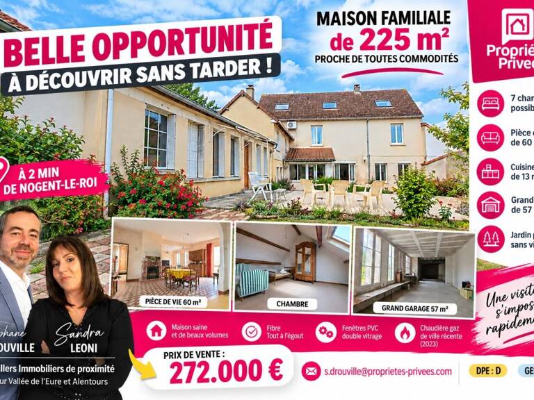 NOGENT LE ROI CHARMANTE MAISON FAMILIALE de 225 m², 6 chambres — photo 1