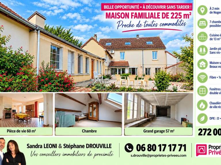 NOGENT LE ROI CHARMANTE MAISON FAMILIALE de 225 m², 6 chambres — photo 1