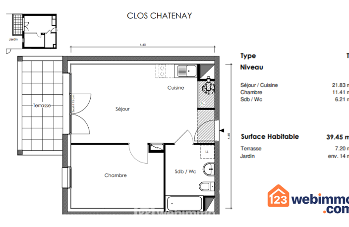 Appartement - 39.45m² - Talmont-Saint-Hilaire — photo 5