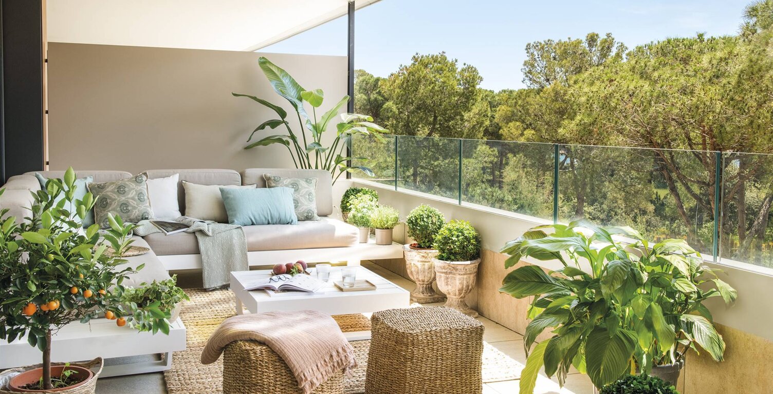 DANS UN ECRIN DE VERDURE A BORMES LES MIMOSAS, MAGNIFIQUE 2 PIECES PLEIN SUD EN DERNIER ETAGE — photo 1