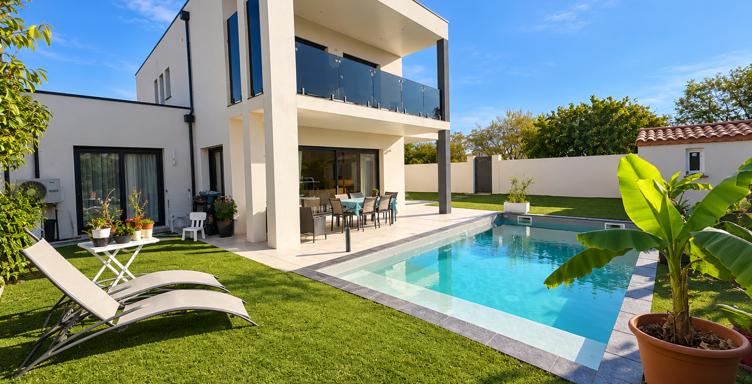 Maison récente avec piscine, 4 chambres   Au calme — photo 1