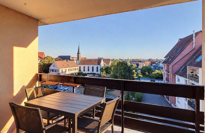 Appartement 4 pièces avec ascenseur, terrasse et balcon, vue sur la verdure  Benfeld — photo 4