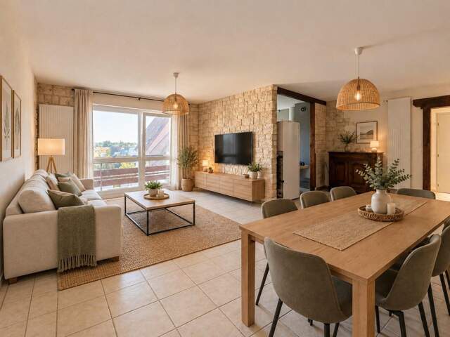 Appartement 4 pièces avec ascenseur, terrasse et balcon, vue sur la verdure  Benfeld — photo du bien