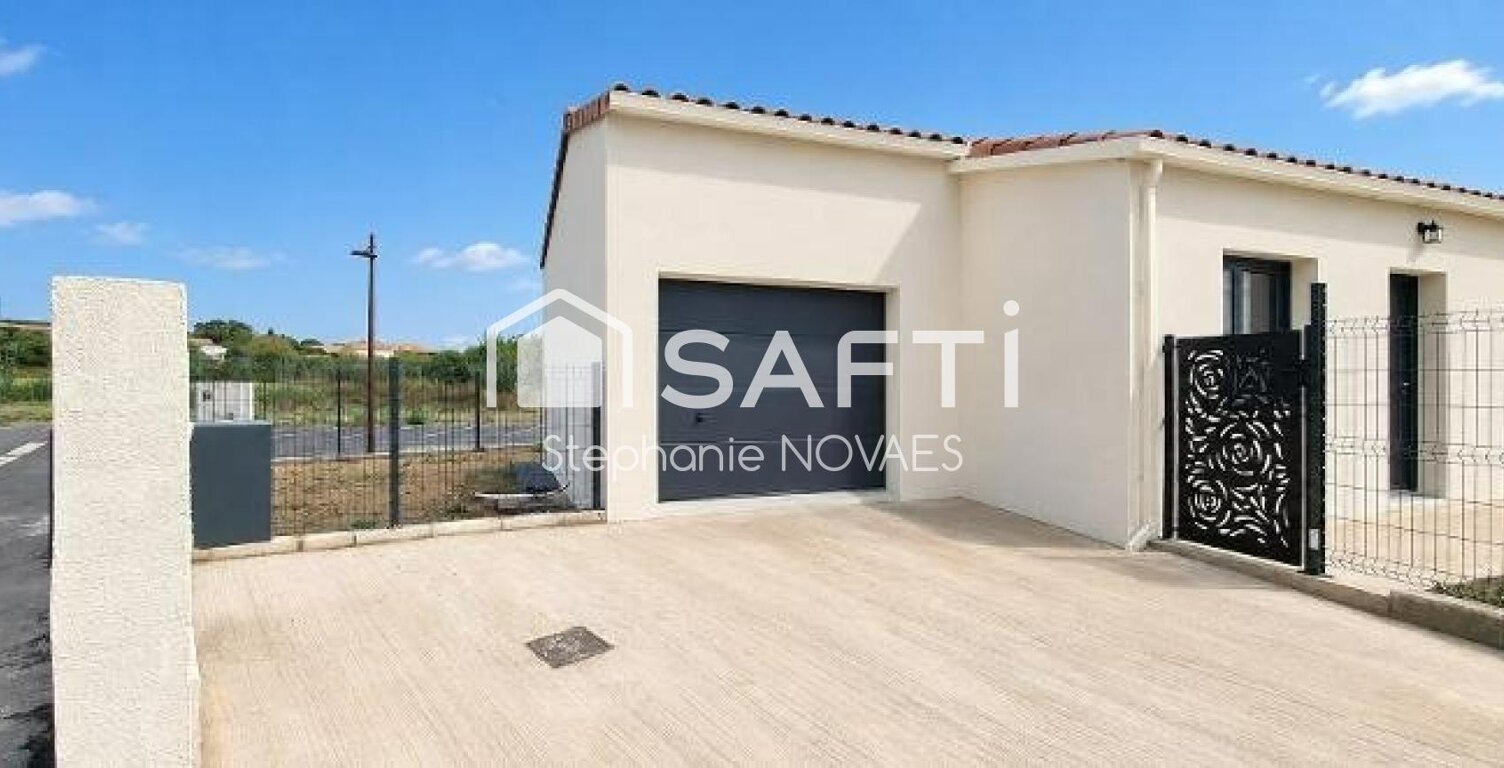 Maison neuve de plain-pied - 3 pièces - 90 m² - Terrain 311 m² - Puisserguier — photo 1