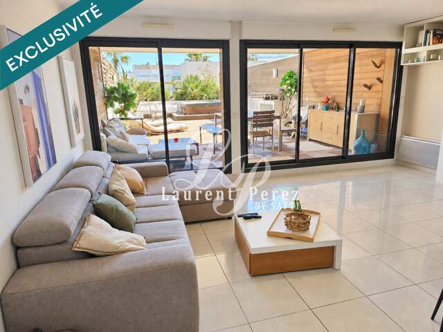 CARNON-PLAGE  T3 de 71m² avec 90m² de terrasse avec jacuzzi et garage — photo du bien