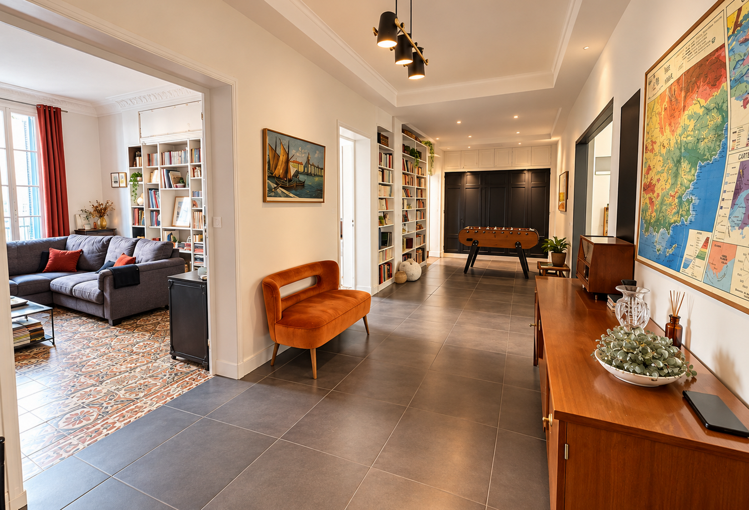 T6 184 m2 Art Déco, Parfait état, 4 chambres, Ascenseur - Ha — photo 1