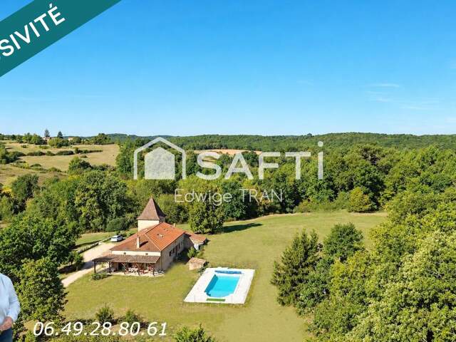 MAISON EN PIERRE + APPT + PISCINE ET 1,5 HA — photo du bien