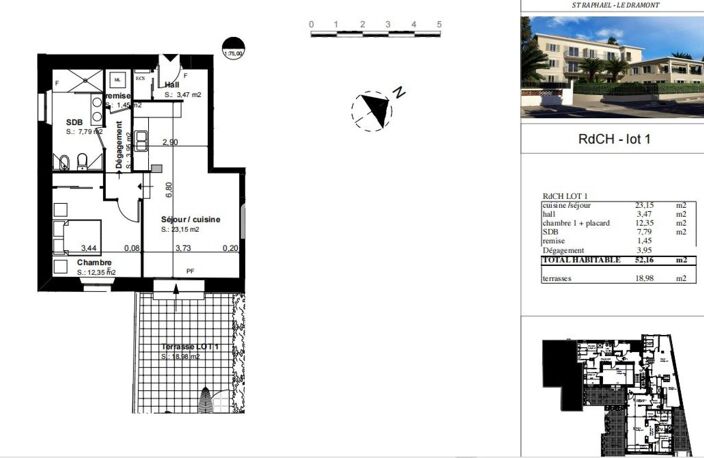 SAINT-RAPHAËL  LE DRAMONT  2 PIÈCES 49 M²  TERRASSE  PLAGE À 20 M — photo 4
