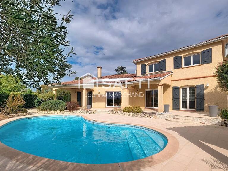 Lauzerville  Belle maison familiale avec piscine, vue Pyrénées et grand terrain — photo 1