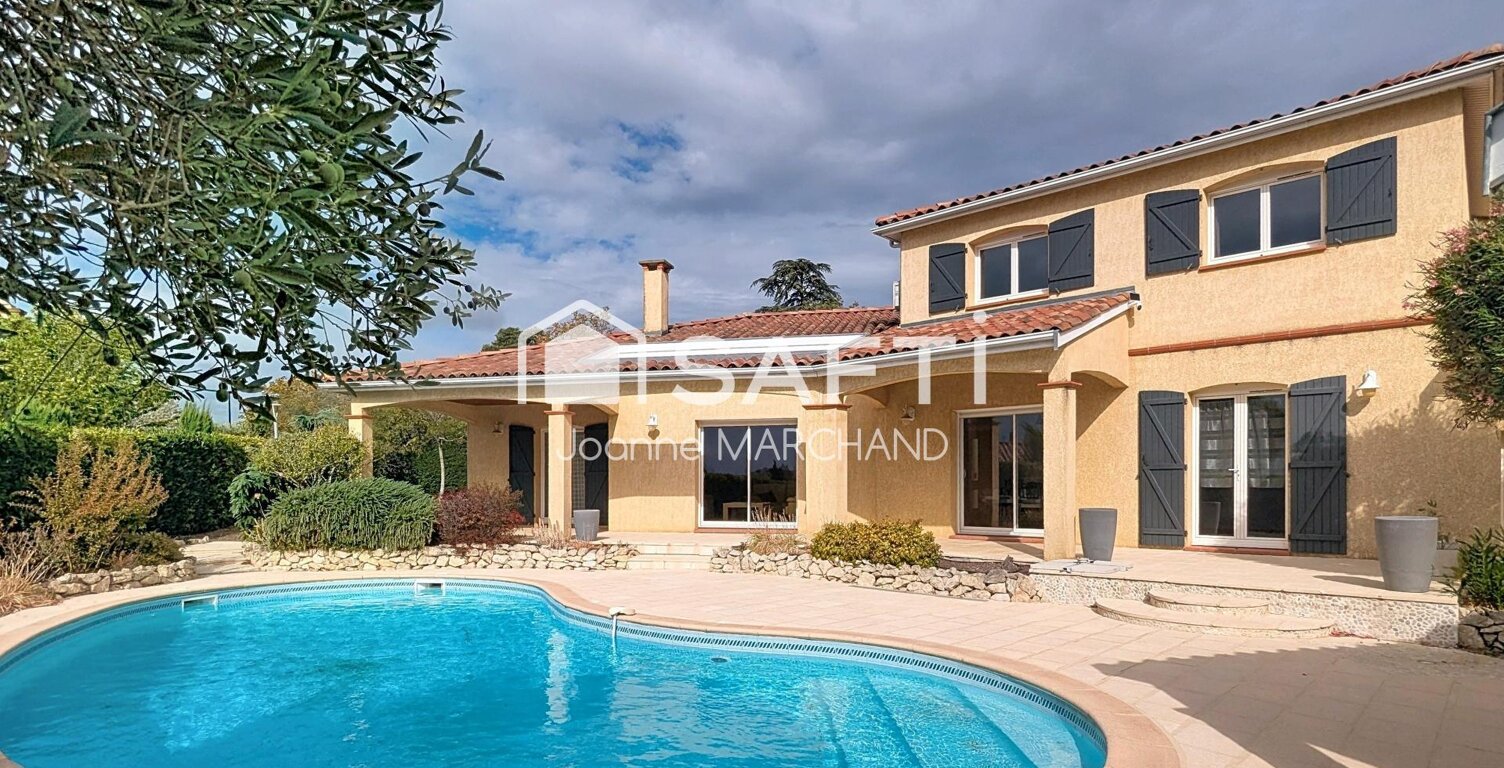 Lauzerville  Belle maison familiale avec piscine, vue Pyrénées et grand terrain — photo 1